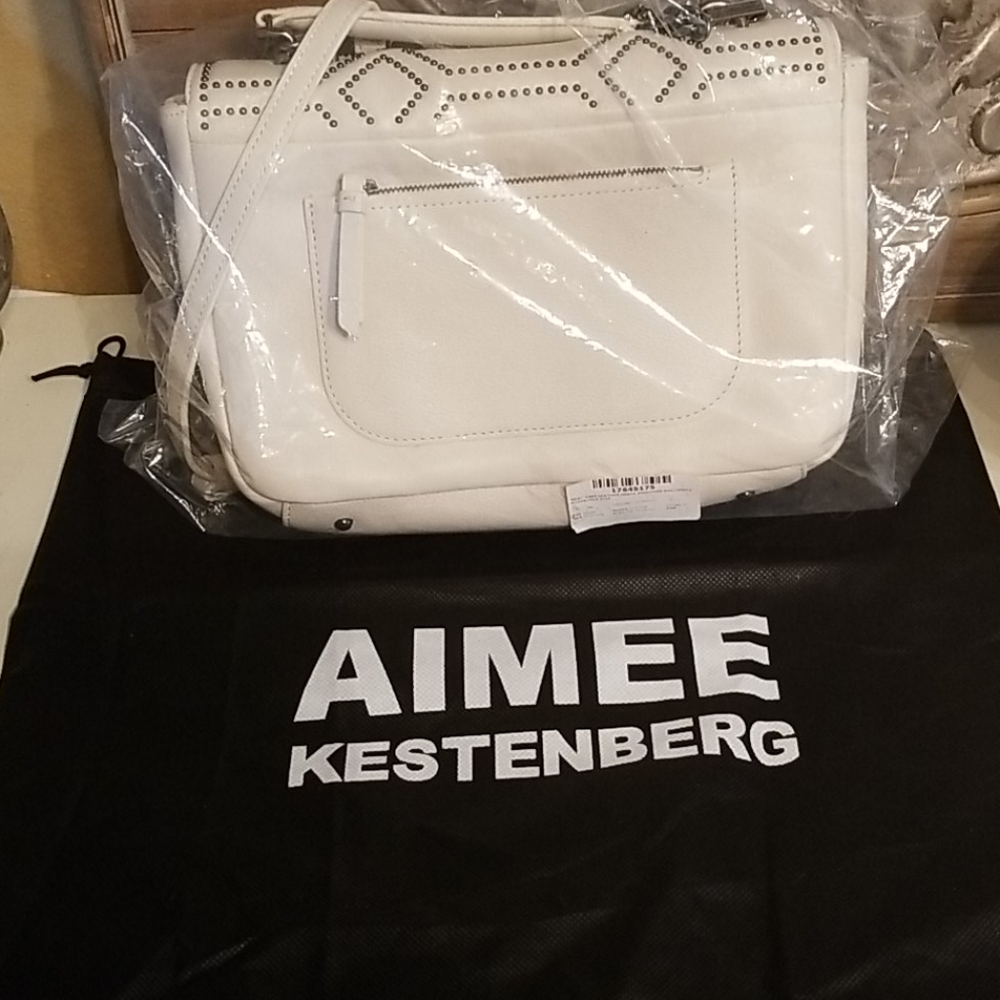 Aimee Kestenberg White Studded Shoulder Bag - Picture 5 of 16